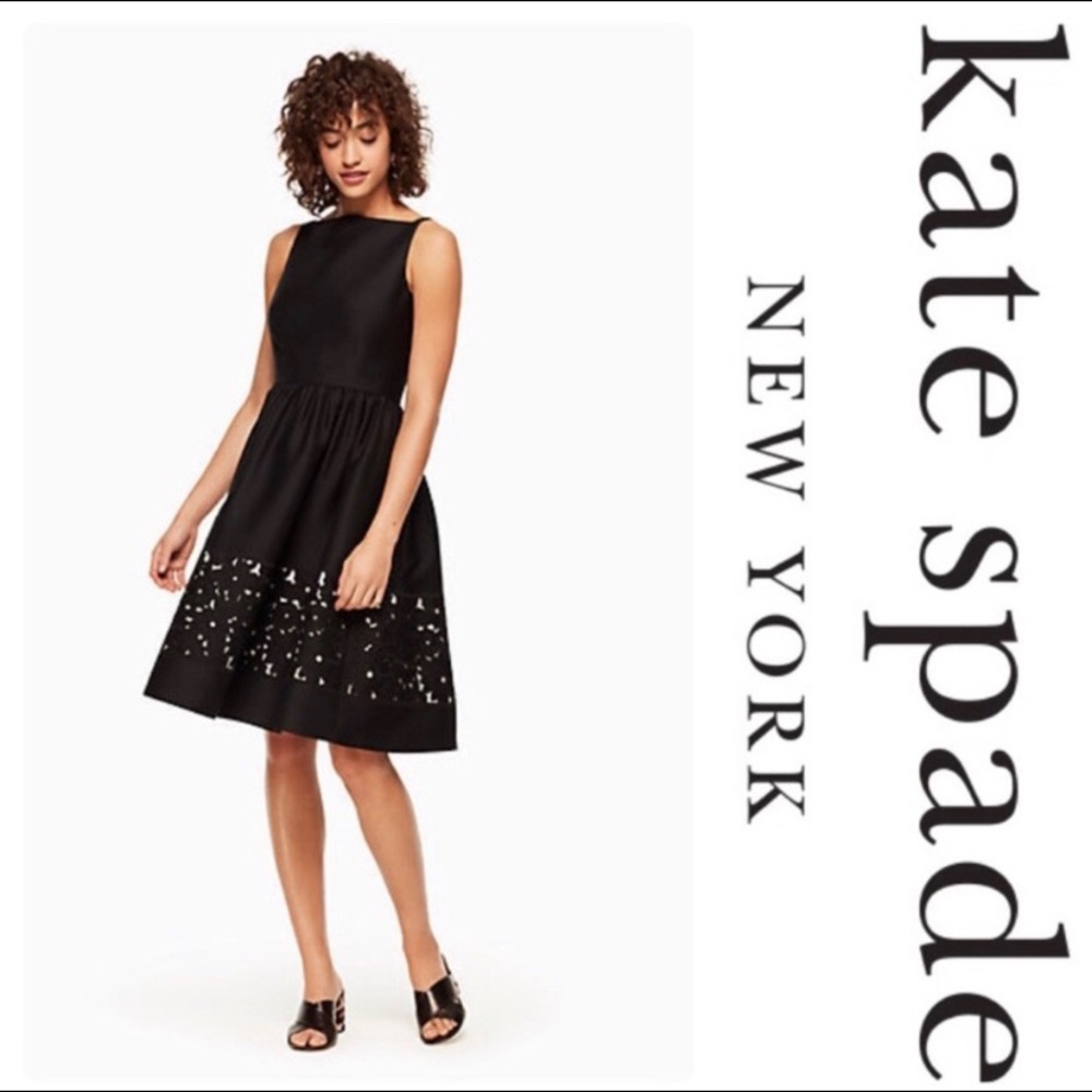 Kate Spade lace panel fit and flare dress